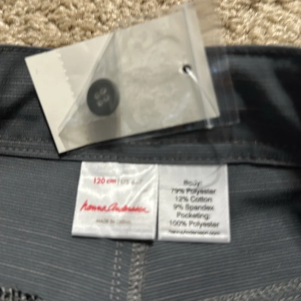 Hanna Andersson Gray Chino Shorts Boys 6-7 NWT